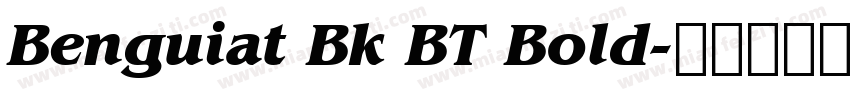 Benguiat Bk BT Bold字体转换